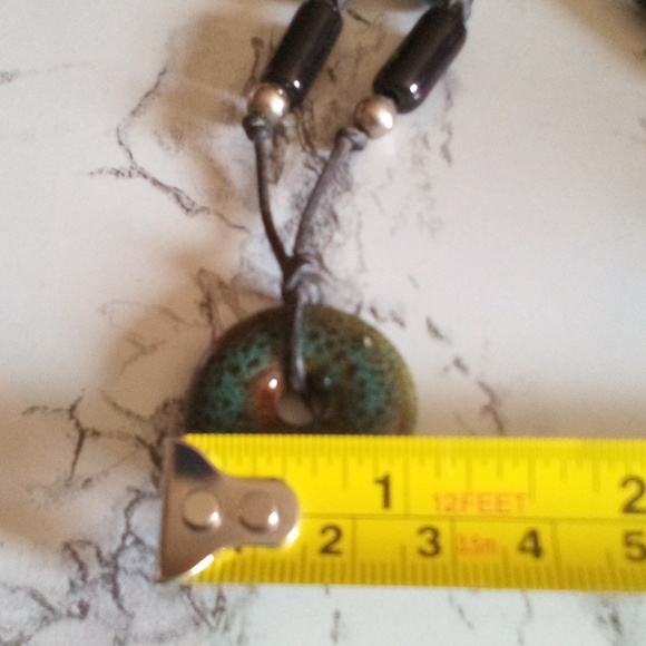 Unisex Ethnic Necklace Bundle Semi-precious Stone Pendant/Painted Bone Pendant - Picture 5 of 10